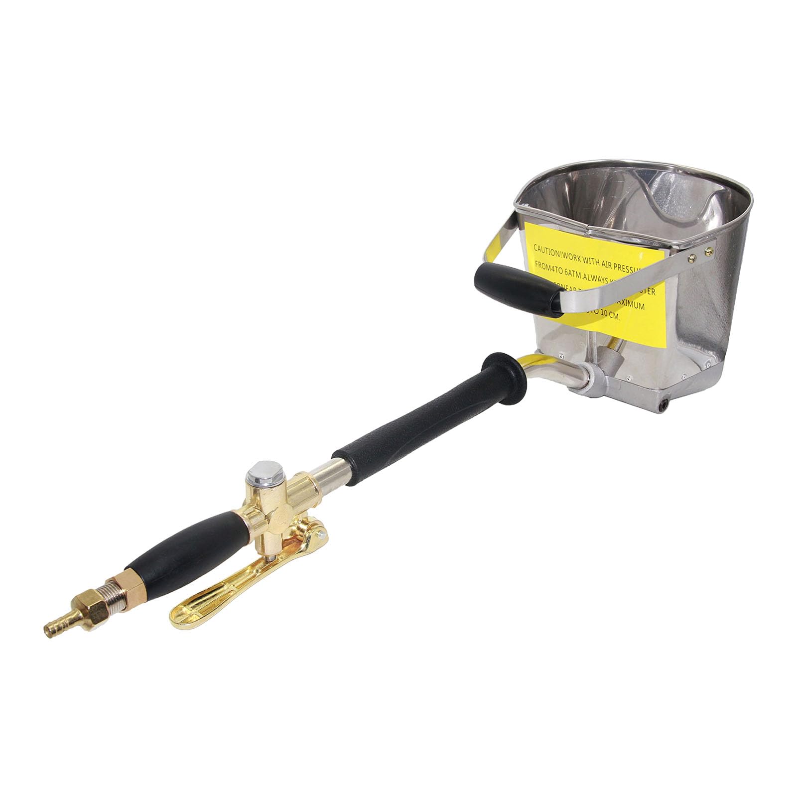 Tsophreniq Duty Mortar Cement Sprayer With Bucket Wall Stucco Concrete Stucco Plaster Stainless Steel Tool