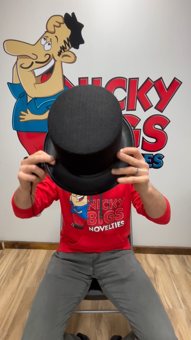 Nicky Bigs Novelties Tall Deluxe Felt Top Hat, Black, One Size