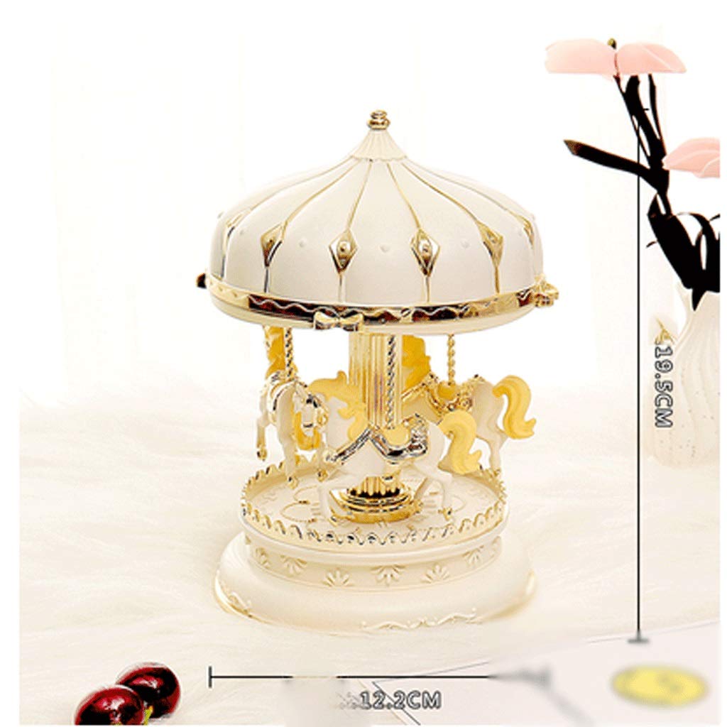 Amazon.co.jp: カルーセル オルゴール デコレーション - 金メッキの