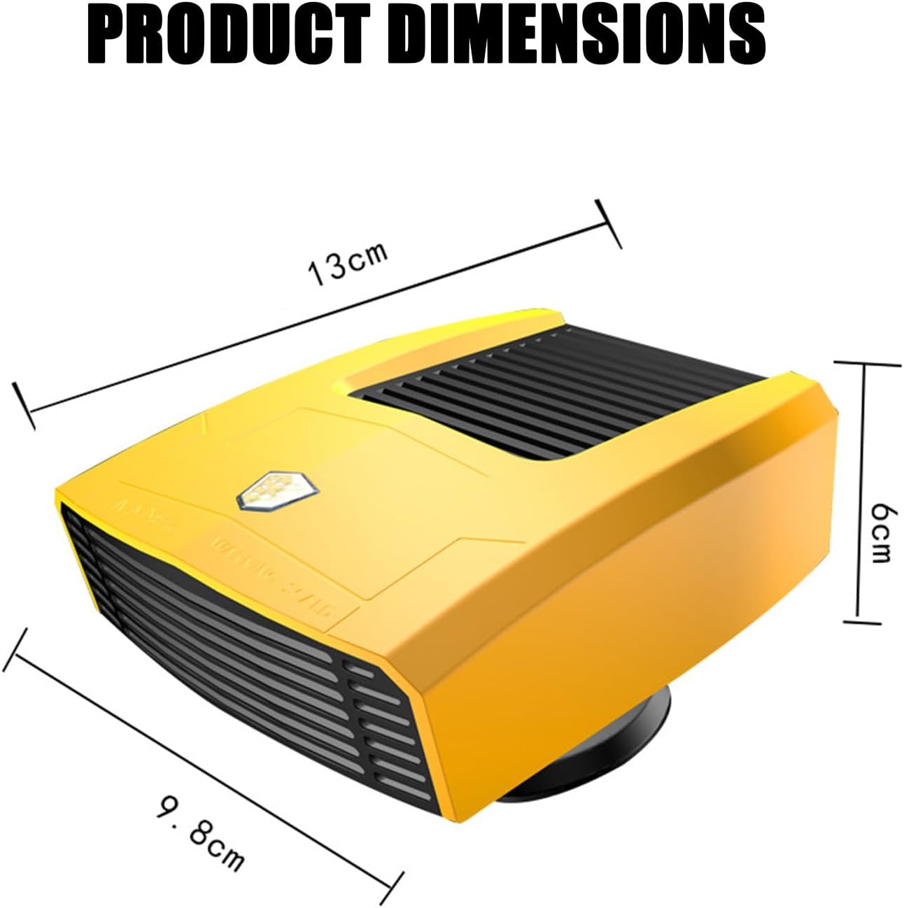Car Heater for Toyota Corolla Runx 2001-2006 2 in 1 Heating and Cooling Fast Heating Defrost Defogger 360° Rotatable Car Heaters for Vehicle,Red-12V