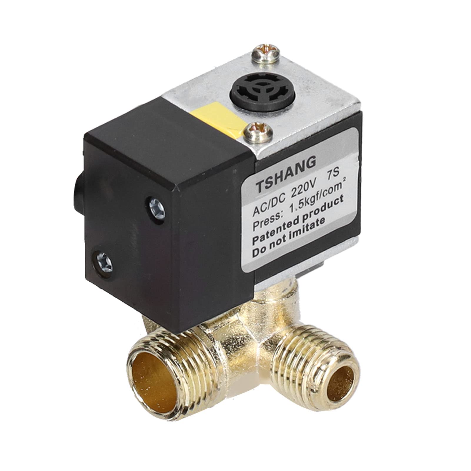 Électrovanne électrique AC/DC 220V, avec Clapet Anti-retour, électrovanne Silencieuse pour Accessoires de Pompe de Compresseur D'air OTS