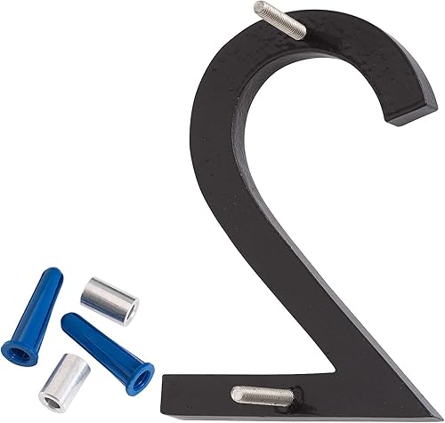 Miniatura 3 de Montague Metal Products MHN-16-2-F-BK2 Número flotante de casa, 16 x 11.5 x 0.375 pulgadas, negro de dos tonos