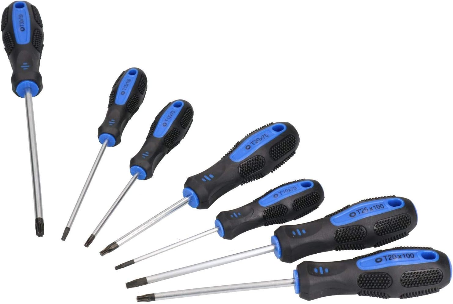 7pc Torx screwdriver set T10 - T30 with cushioned grip by BERGEN AT197