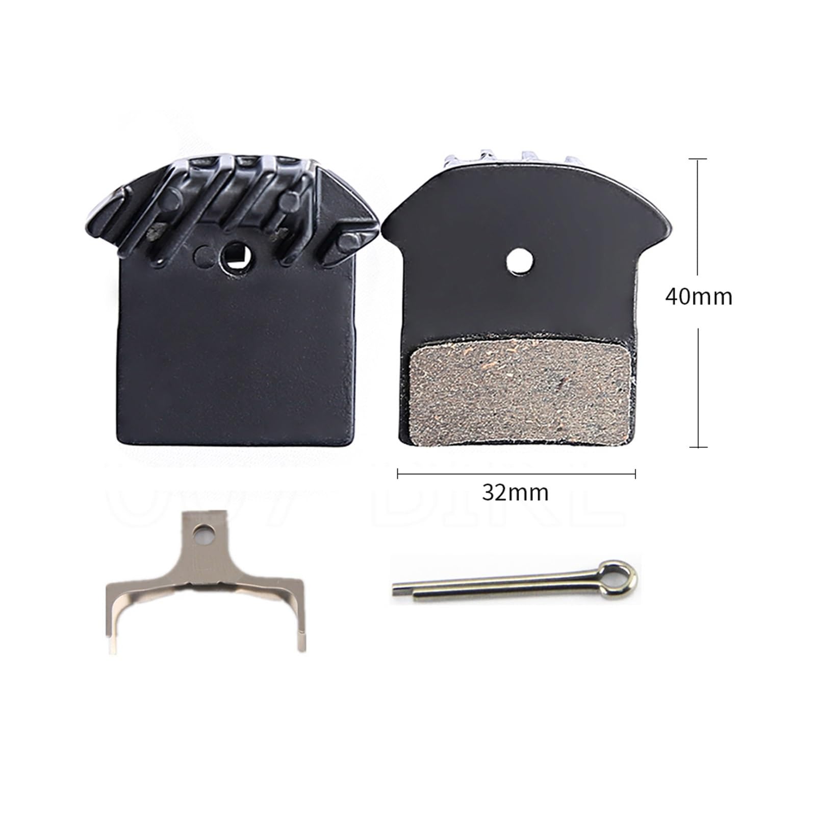 for Shimano, for DEORE XT M785 M675, SLX J02A J03A Kühlrippen Ice Tech Fahrrad-Scheibenbremsbeläge MTB Bike Keramik-Scheibenbremsbeläge Fahrradbremsbeläge(2 Pairs)