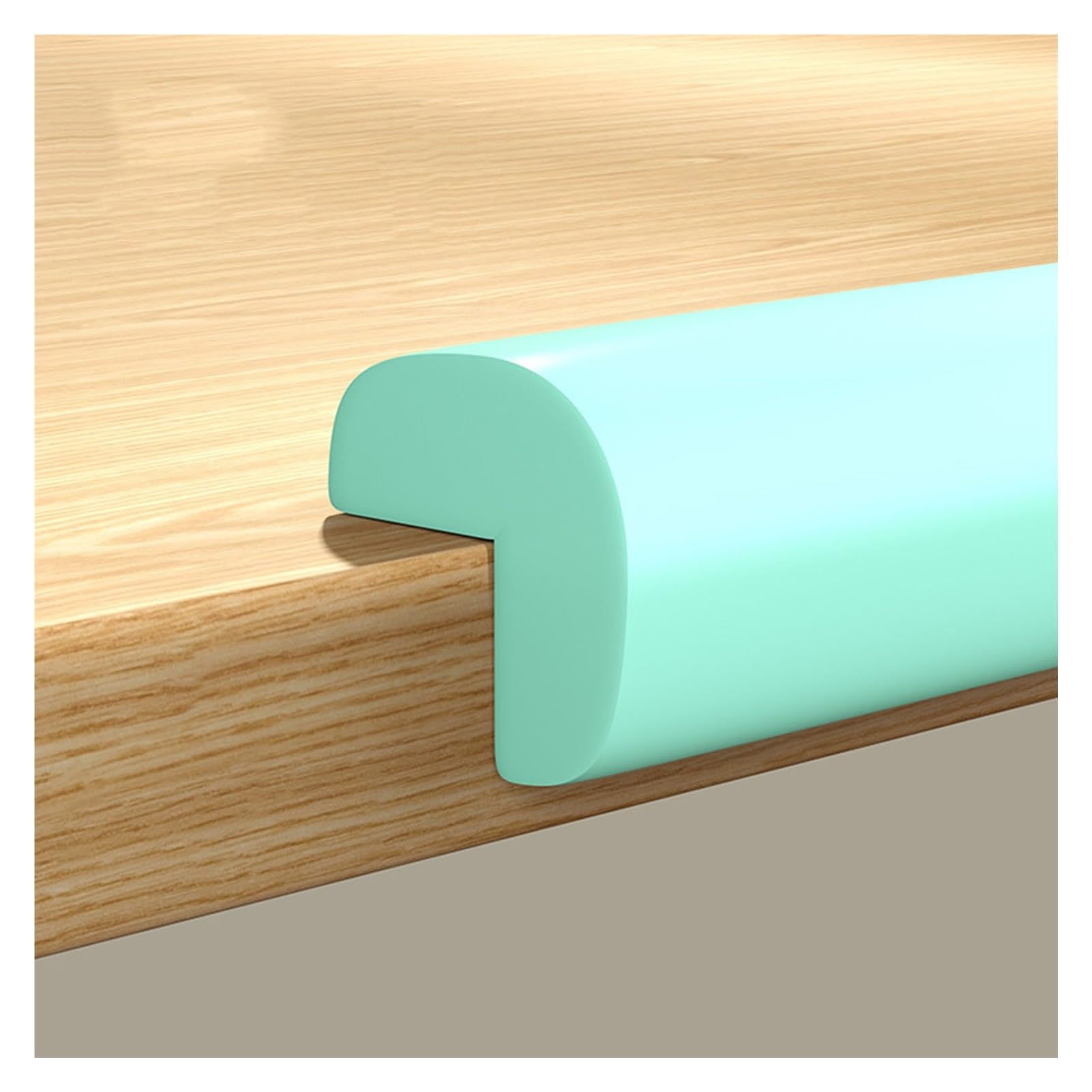 XPLKQXE Sharp Edge Safety Corner Edge Foam Padding, Edge Guards Bumpers Adhesive, Edge Corner Protector Guards for Table Edges &amp; Sharp Corners(Green-B,1pcs)