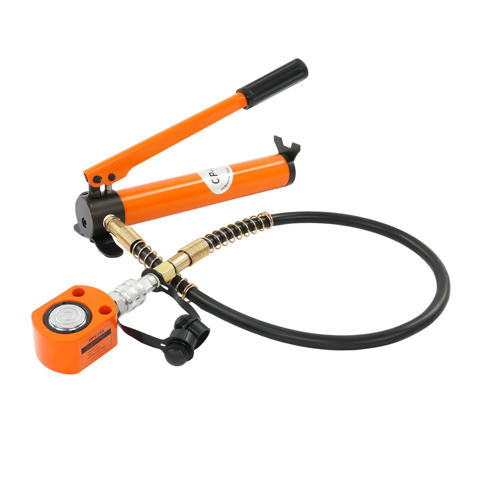 Cilindro hidráulico, bomba hidráulica 10T 70MPa 350CC Set | Prensa manual para taller reparación de automóviles gato hidráulico cilindro aceite alta presión pistón herramienta
