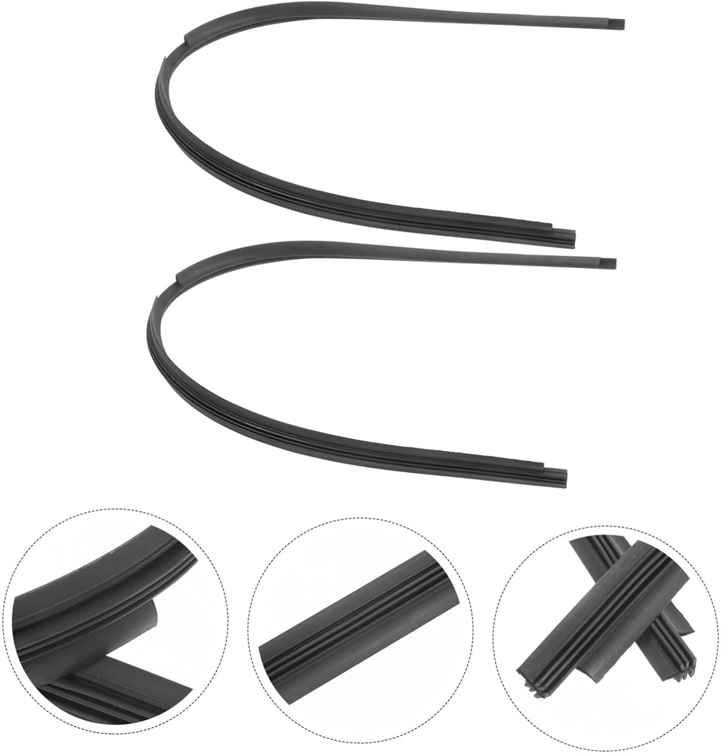 Replacement Wiper Refills for Windshield 2pcs Plastic Wiper Strip Universal Car Wiper Blades