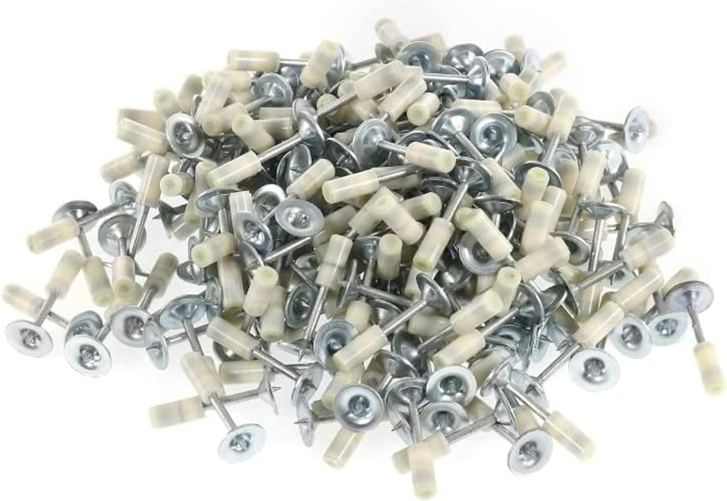 Staple Manual Steel Nail Wall Nails Nail for Ceiling Wall,Nails for Manual Steel Nail Gun Concrete Nail Gun, Round Nails Wall Fastening Tool,Nails for Manual Steel Nail Gun Concrete Nail Gun, (150)