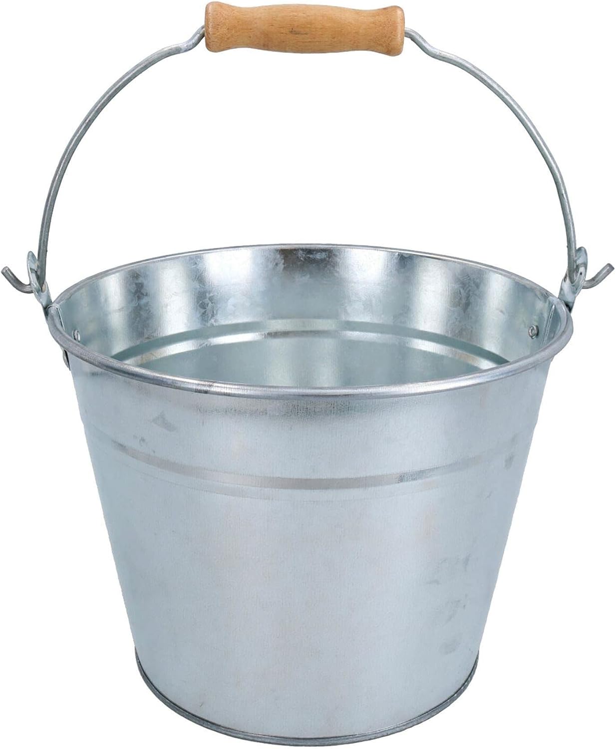 5L Galvanised Steel Metal Bucket Pail Water Coal Greenhouse Garden Plants 5PK
