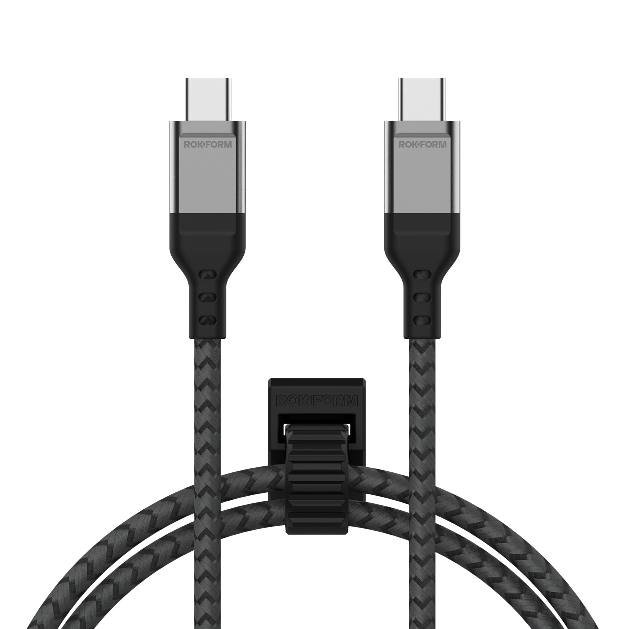 Rokform - PowerTrip 100W USB-C Charging Cable, 1m (3.3 ft), Fast Charging Braided Cable, 5,000 Bend Tested, for iPhone 15s, Galaxy S23s, or Any USB C