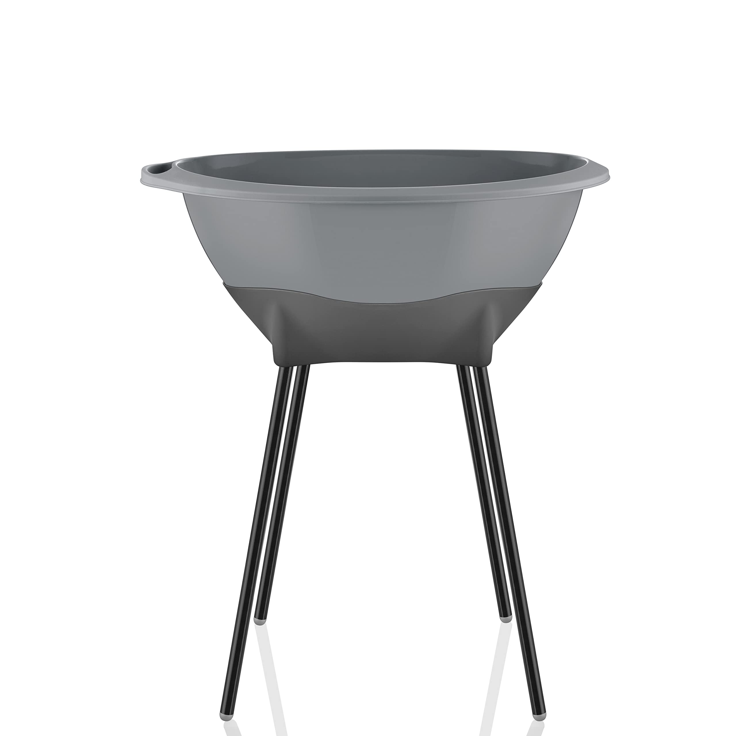 Babyjem Baby Badewanne mit Gestell Elegantes Babybadewanne Babywanne, Grau