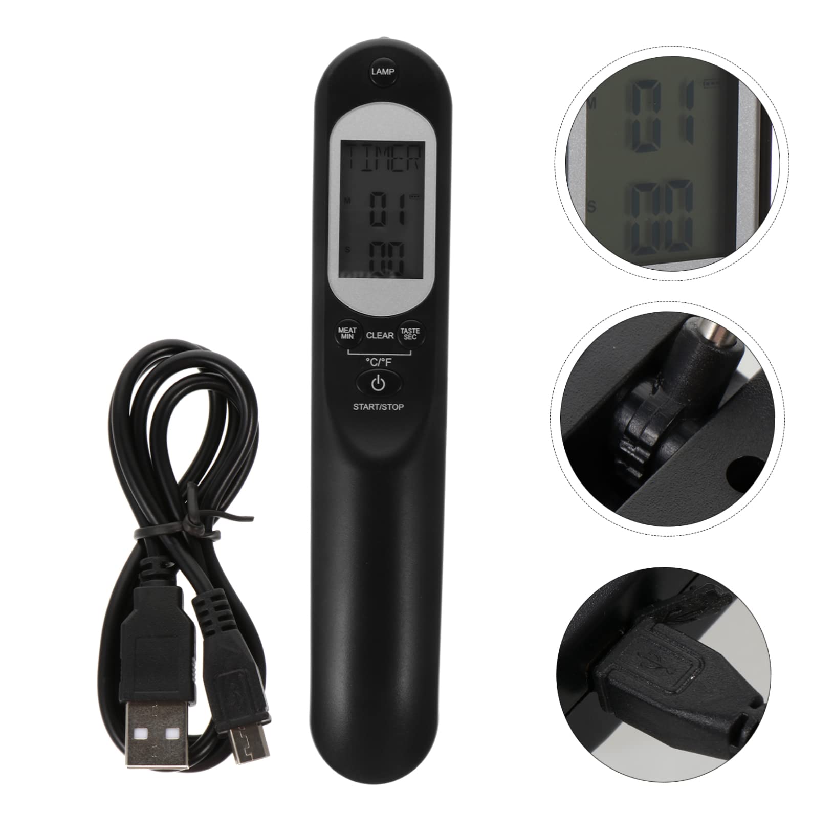 Alipis Termómetro Para Cocina Digital Termómetro De Medición De Temperatura Instantánea