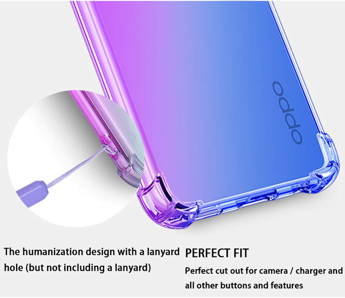 HAOYE Cover per Realme C51 / Realme Note 50, Custodia in TPU a gradiente Colori, [Rinforzare la con Angoli] Custodia Trasparente Silicone Morbida Ultra Sottile Case (Oro Nero