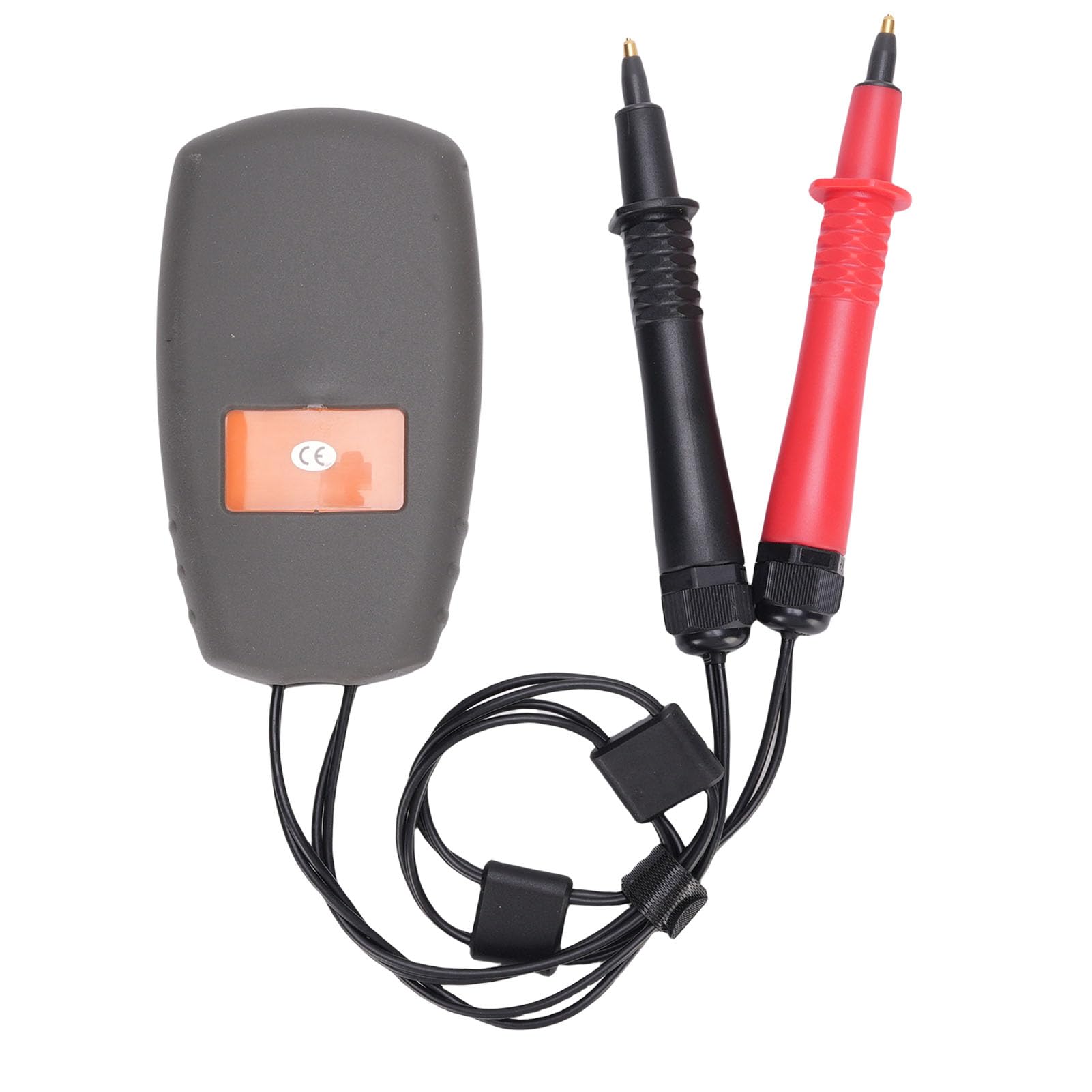 ASHATA Tester di tensione della batteria, display LCD, portatile, misuratore di valore resistivo, interno preciso, per batterie di telefoni cellulari e automobili, materiale ABS