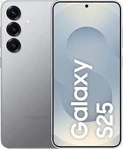 Samsung Galaxy S25 AI Smartphone mit Galaxy AI, Ohne Vertrag, Handy mit Android, 12 GB RAM, 128 GB Speicher, 50-MP-Kamera, Silver Shadow, 3 Jahre Herstellergarantie [Exklusiv auf Amazon]