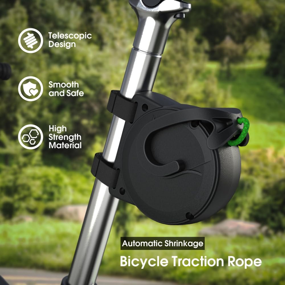 Laisse de Vélo pour Enfants, Système de Traction de Vélo pour Enfants, Laisse Rétractable, Conduite Facile, Vélo pour Enfants Sûr