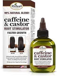 Difeel Caffeine & Castor Root Stimulator for Faster Hair Growth 2.5 oz.