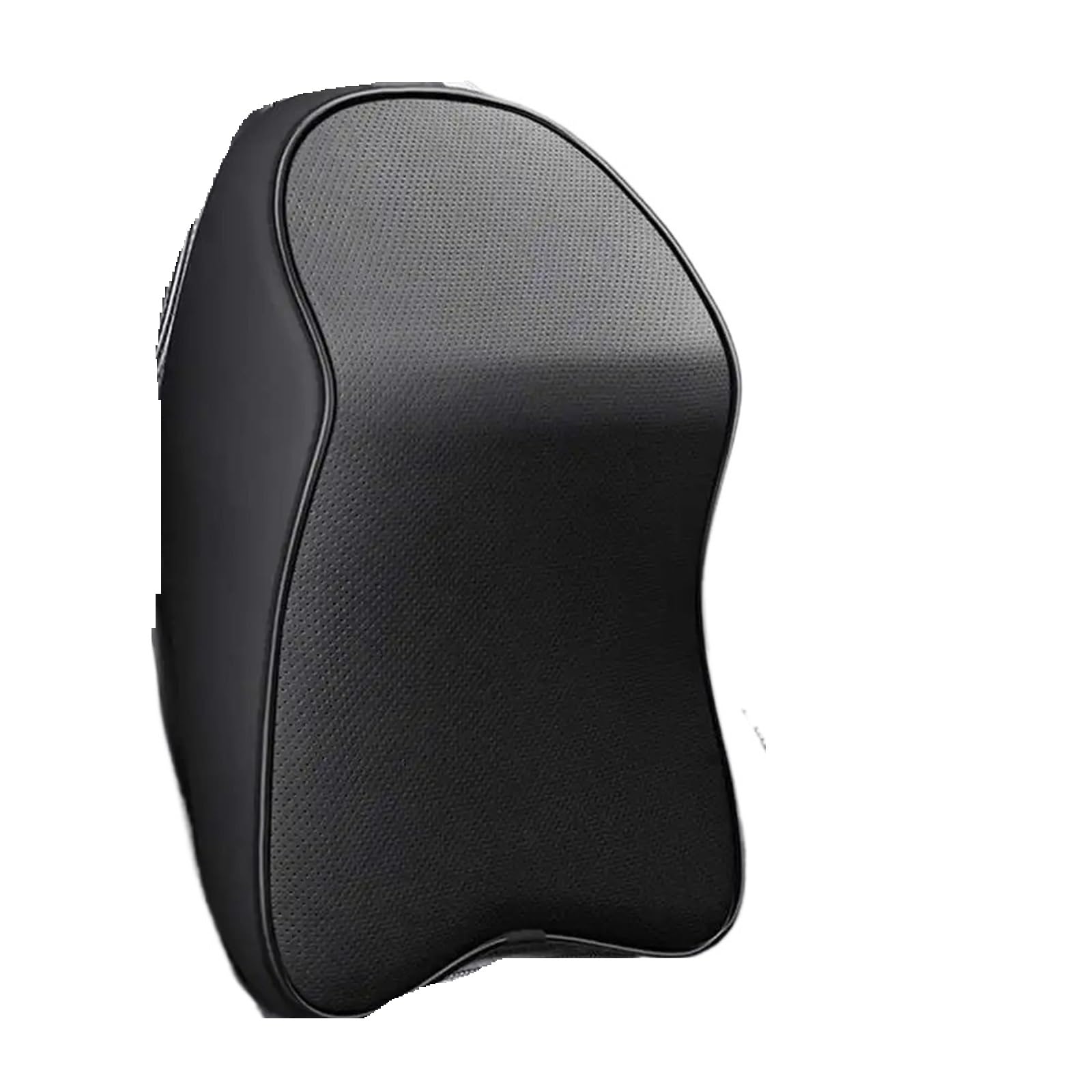Cuscino Poggiatesta Auto Poggiatesta in memory foam in pelle, cuscino per il collo, per resto del, per alleviare dolore, supporto per da viaggio(Brown Pillow)