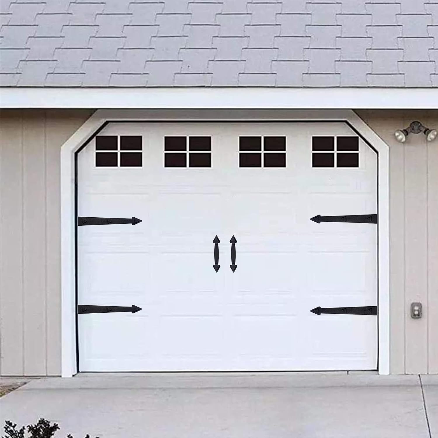 16 Panel 6"*4" Garage Door Window Faux Window Inserts Decorative Garage Door 4