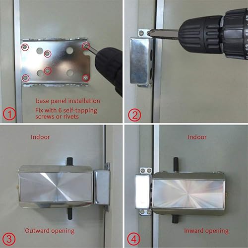 Miniatura 7 de Kit de cerradura de puerta electrónica inteligente, cerradura de puerta Bluetooth, sistema de control de acceso antirrobo con desbloqueo