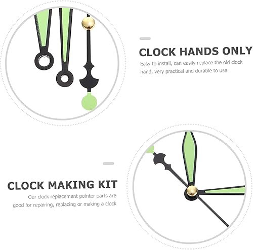 Miniatura 4 de 10 juegos de manos luminosas 3D reloj de pared iluminado reloj de batería reloj DIY reloj luz noche reloj reloj cuarzo movimiento reemplazo reloj