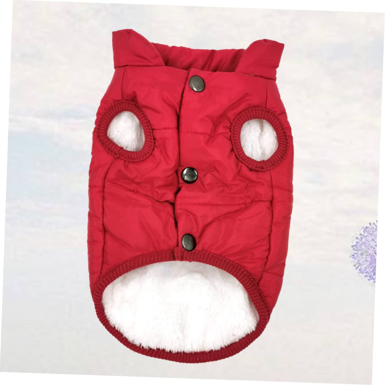 FRCOLOR 3pièces Gilet Hiver pour Chien Veste Chaude Et Confortable pour Animaux De Compagnie Vêtement Extérieur pour Promenades Hiver Rouge XS
