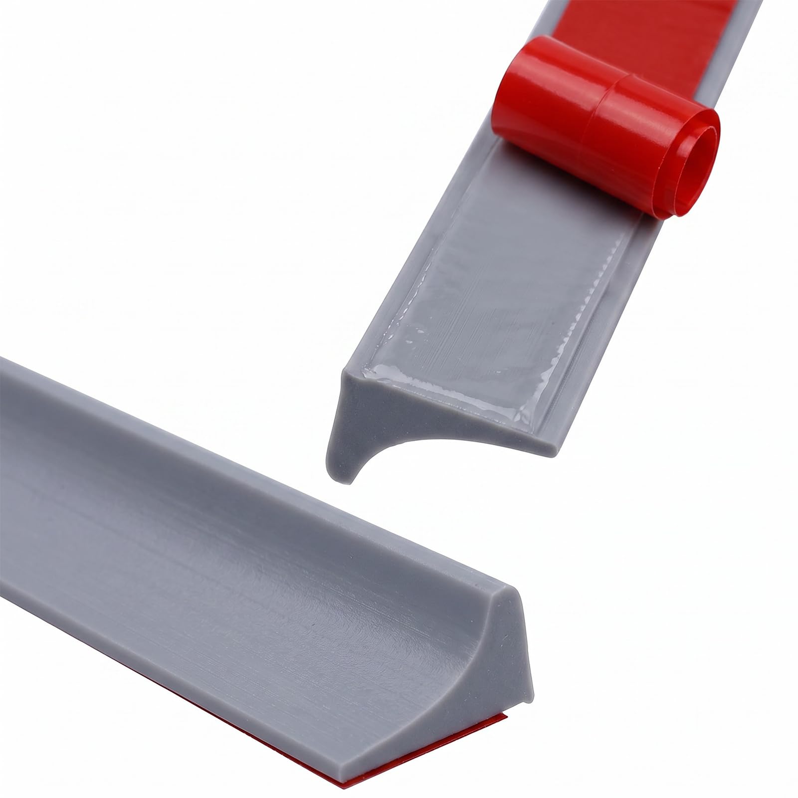 Gkhlg Silicone Quadrant Trim Coving for Ceilings Shower Tray Sealing Strip for Easy Adhesion and Powerful Sealing Suitable for DIY Projects Ideal for Bathrooms and Kitchens (Grey, 3M)