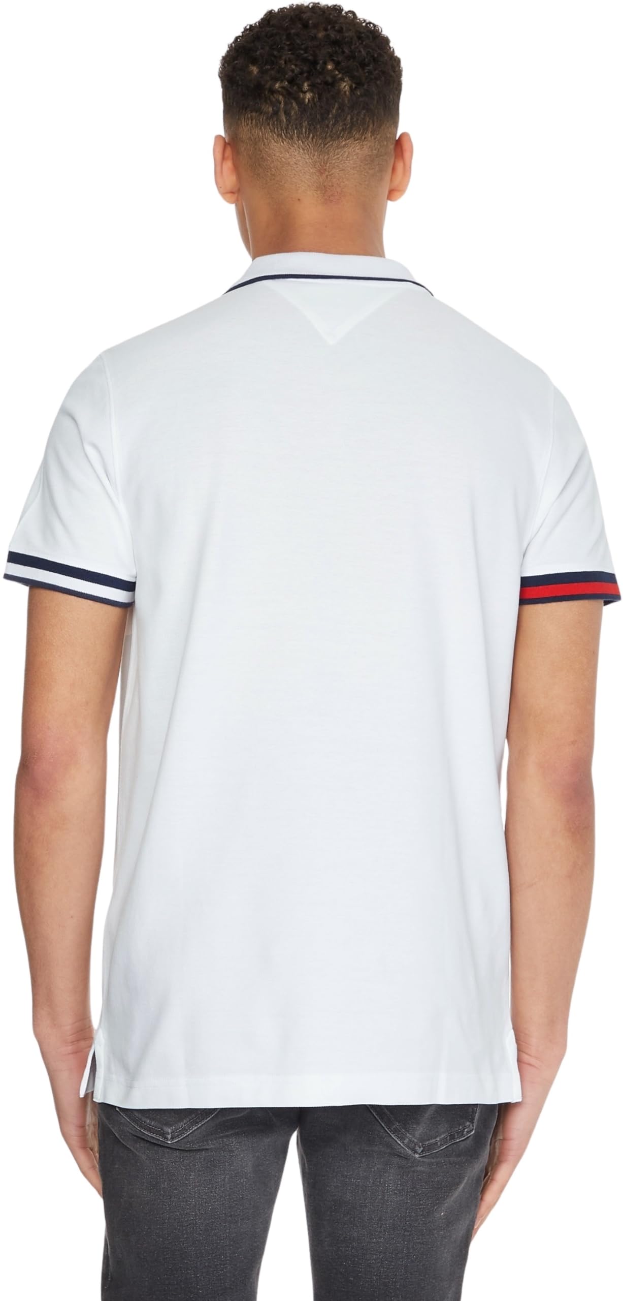 Tommy Jeans Tjm Reg Flag Cuffs Polo Dm0dm12963 Polo a Maniche Corte Uomo (Pacco da 1)