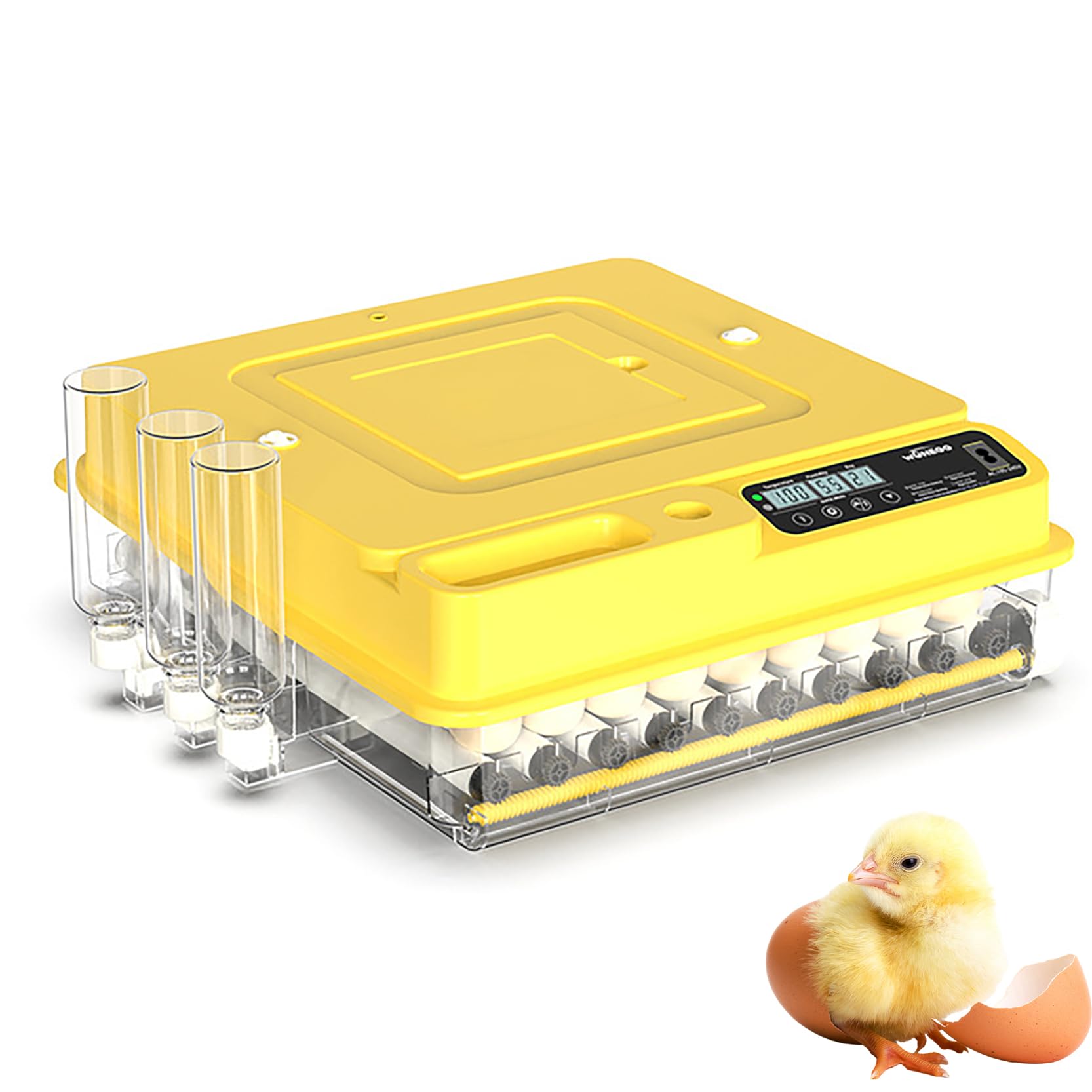 Incubadora de Huevos Profesional 288, Incubadoras de Huevos Eléctricas con Llenado Automático de Agua, Contador Diario, Máquina de Ofoscopia y Control Total del Clima Criadora de Pollos Para P 48Eggs
