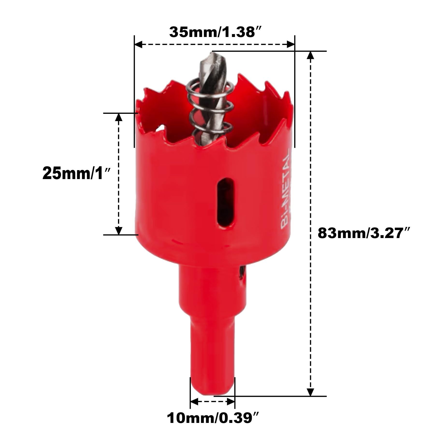 LAIWEI Scie-cloche Bimétallique De 2 Cm Pour Percer Du Bois, Des Profilés En Aluminium, Du PVC, Des Plaques De Plâtre, Etc. Couteau Rond (20 Mm