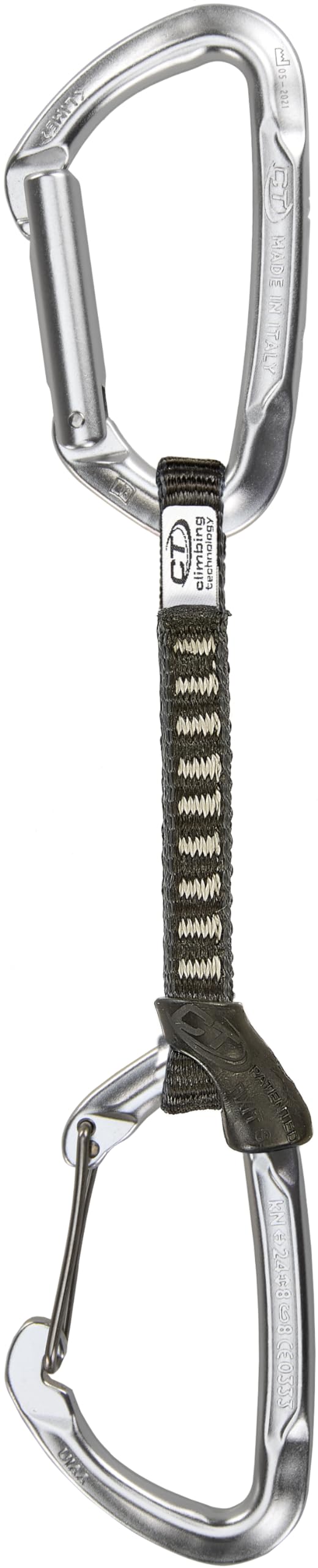 Climbing Technology Lime Set M-UL 12 Cm - Moschettone Unisex Adulto
