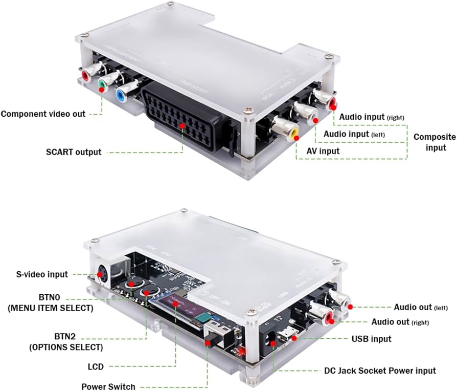 様用 OSSC HDビデオコンバーター スキャンコンバーター bitfunx Amazon