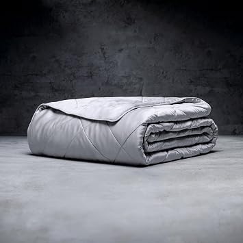 LUXOME Lightweight Blanket | 100% Rayon Viscose from Bamboo Fabric & Fill | King/Cal King - 98"x92" | Thermal-Regulating | Stone