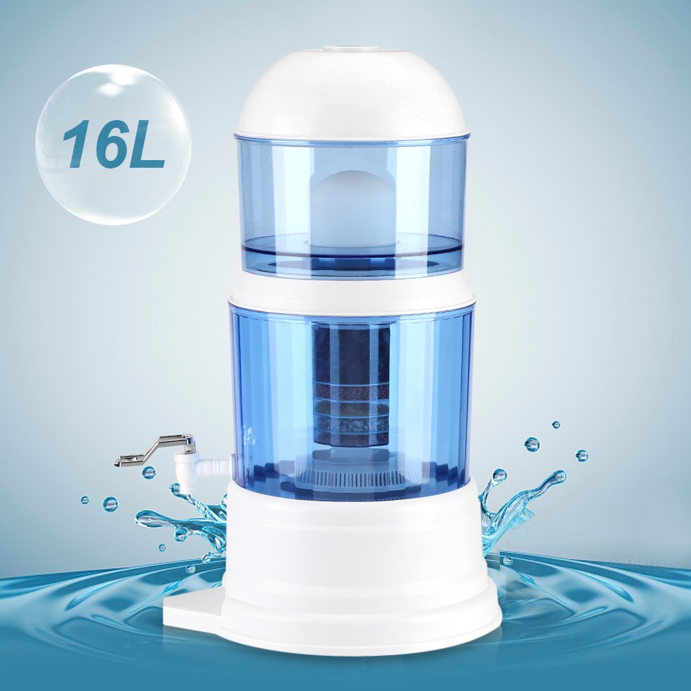 Cocoarm Destilador de Agua Purificador con Filtros para Agua Doméstica Jarra 16L