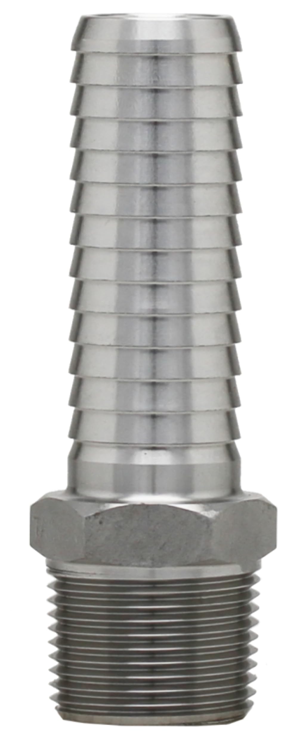 304 Extra Long Stainless Steel Male Adapter, 1