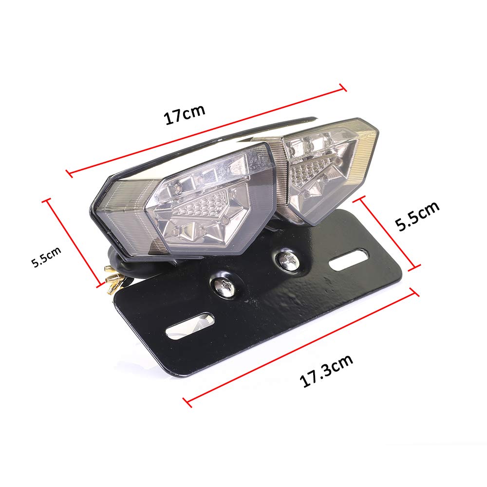 Alchemy Parts Cromo Moto LED Posteriore Stop/Freno/Coda Luce Alchemy Parts Cromo Moto LED Posteriore Stop/Freno/Coda Luce