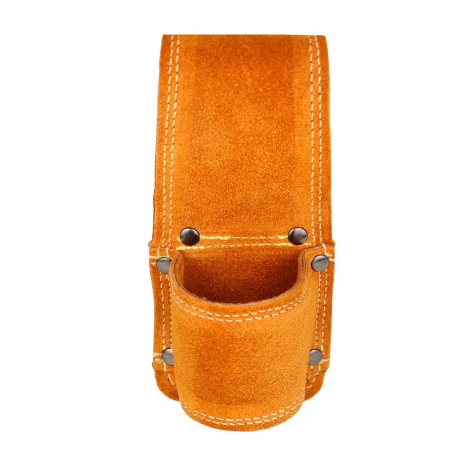 Rgybao Men's 1 Hole Multifunctional Tool Pouches Bag Practical Hammer Wrench Storage Bag Holder Portable Electrician Carpentry Tool Leather Holder