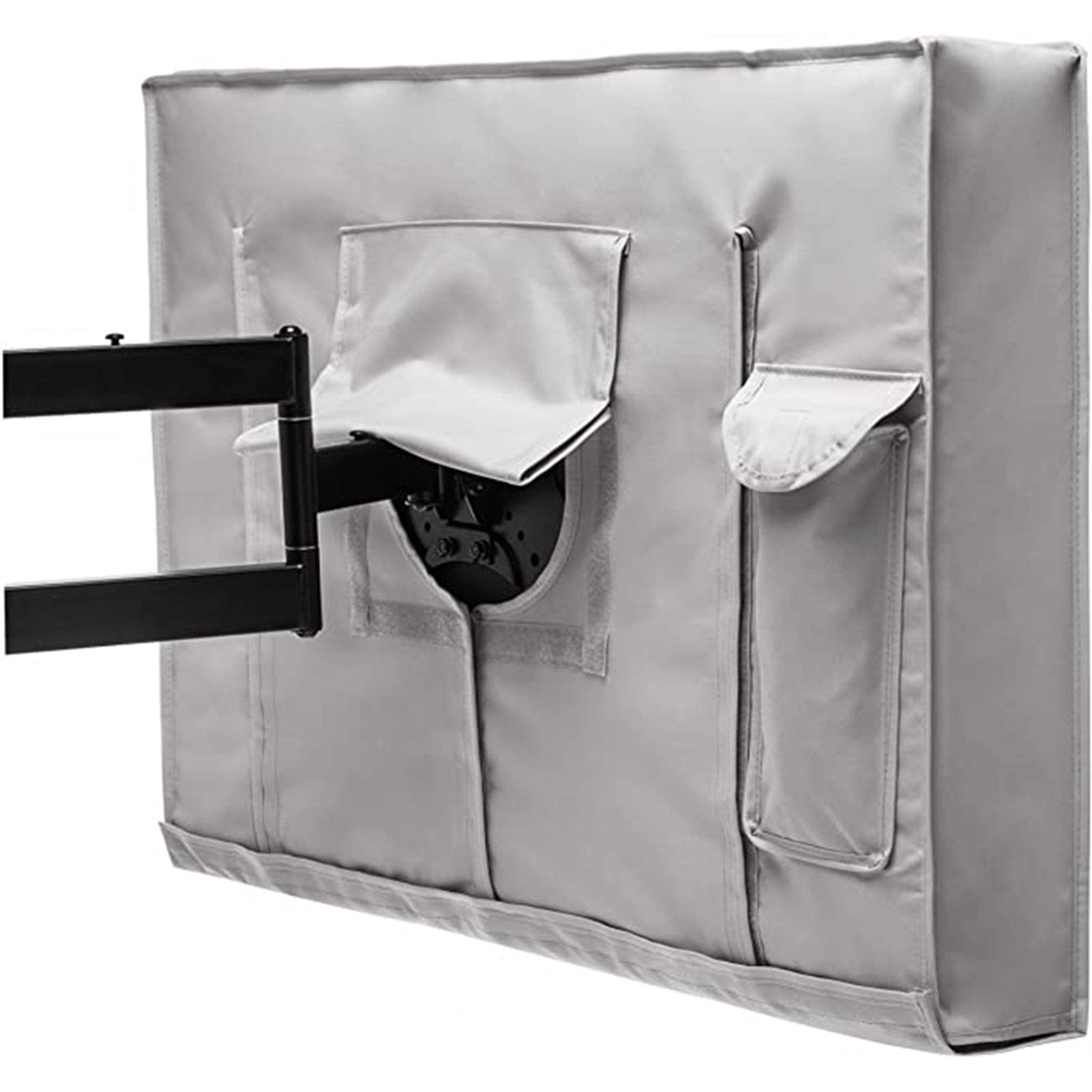 Copertura per TV Resistente agli Agenti atmosferici Antipolvere Esterna Copertura TV Beige 40" Giardino Patio Copertura 32" 36" 46" 50" 55" 60" 65" TV a Schermo Protect Scoperto TV