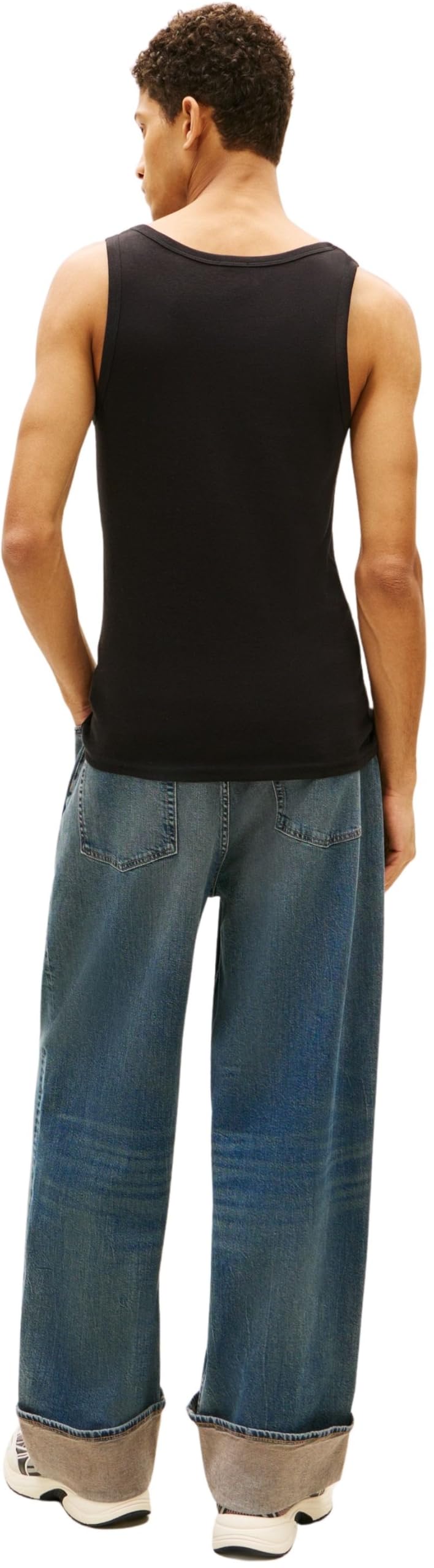 Tommy Jeans TJM Xslim 2pck Rib Tank Ext Dm0dm20769 Otras Camisetas Hombre (Pack de 1)