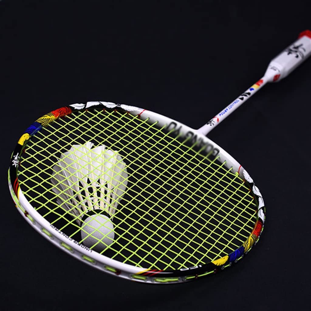 8U Badminton Racket -light Full Carbon Racket Conjoined Handle Offensive and Defensive Badminton Racket Single Shot