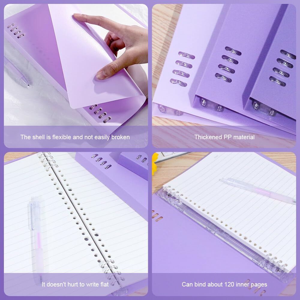 Set Anelli Rilegatura Dzmuero - 16 Pezzi Con Foratrice, Argento, Per Fogli E DIY | Facile Da Usare E Durevole - Foto 2