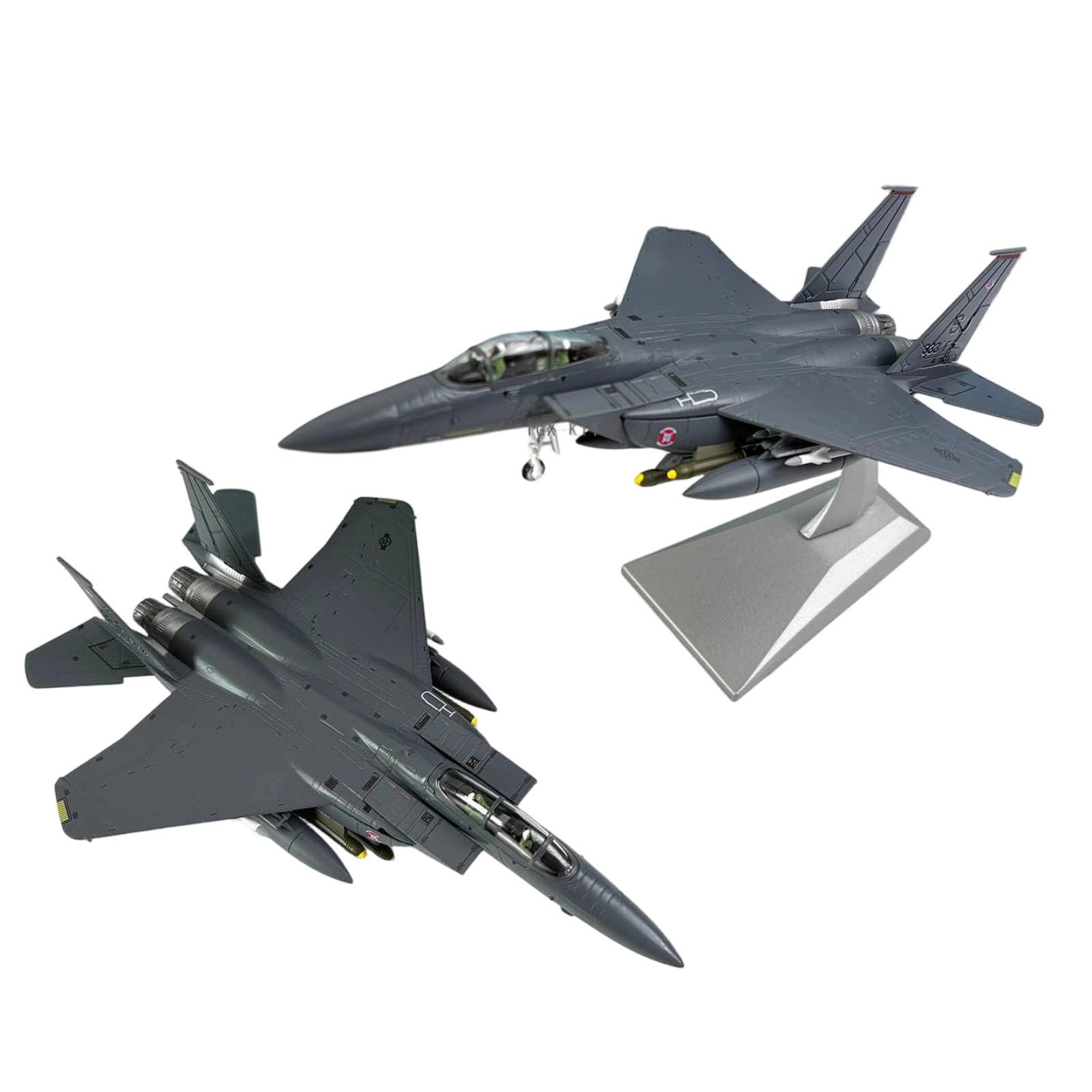 Gralara Modello con Base Espositiva Dettagliato Modellino di Aereo Dettagli Precisi Aereo con Piedistallo per Collezionisti, Esposizione, Scrivania, F-15E 0473