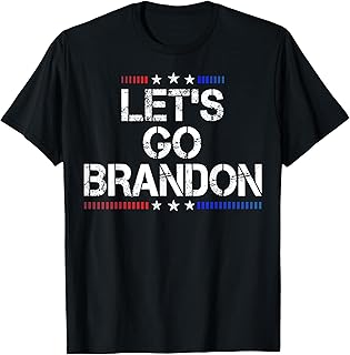 Let's Go Brandon Conservative US Flag T-Shirt