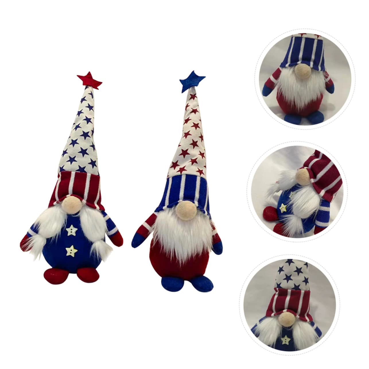 Alipis 6stücke Unabhängigkeitstag Deko Faceless GNOME Puppen Für Tischdekoration Niedliche GNOME Figuren Für Feiern Und Wohnräume