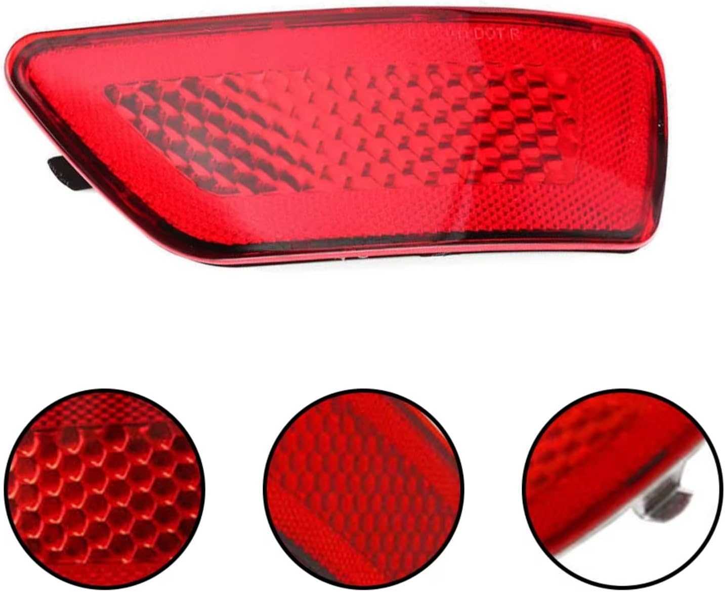 リアバンパー ライトリフレクター ランプ Compatible With For Compass 2011-2017 左右リアバンパ