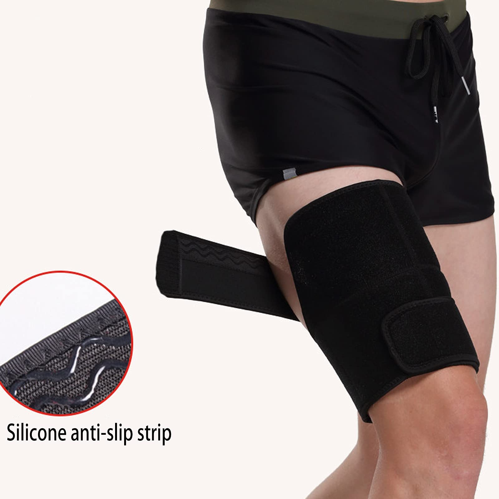 Amazon | 太ももブレース太もも包帯圧縮スリーブハムストリング調整