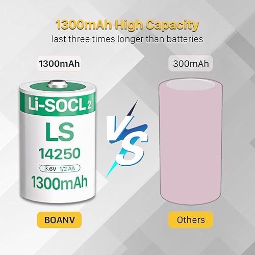 Miniatura 3 de 10 pilas LS14250 de 1300 mAh 12 AA de litio de 3.6 voltios para Dogwatch R9, correa de collar de perro, respaldo de memoria, relojes en tiempo real,