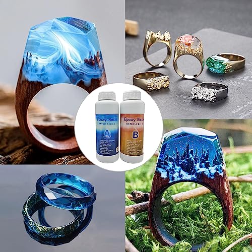 2L/70.54 flOZ Epoxidharz Set-Transparent Epoxidharz Set Anfänger, Blasenfreies Kristallklares Epoxidharz mit Messbechern, für Holz, künstlerische Kreationen,Wandfliesen,Kunst, Handwerk