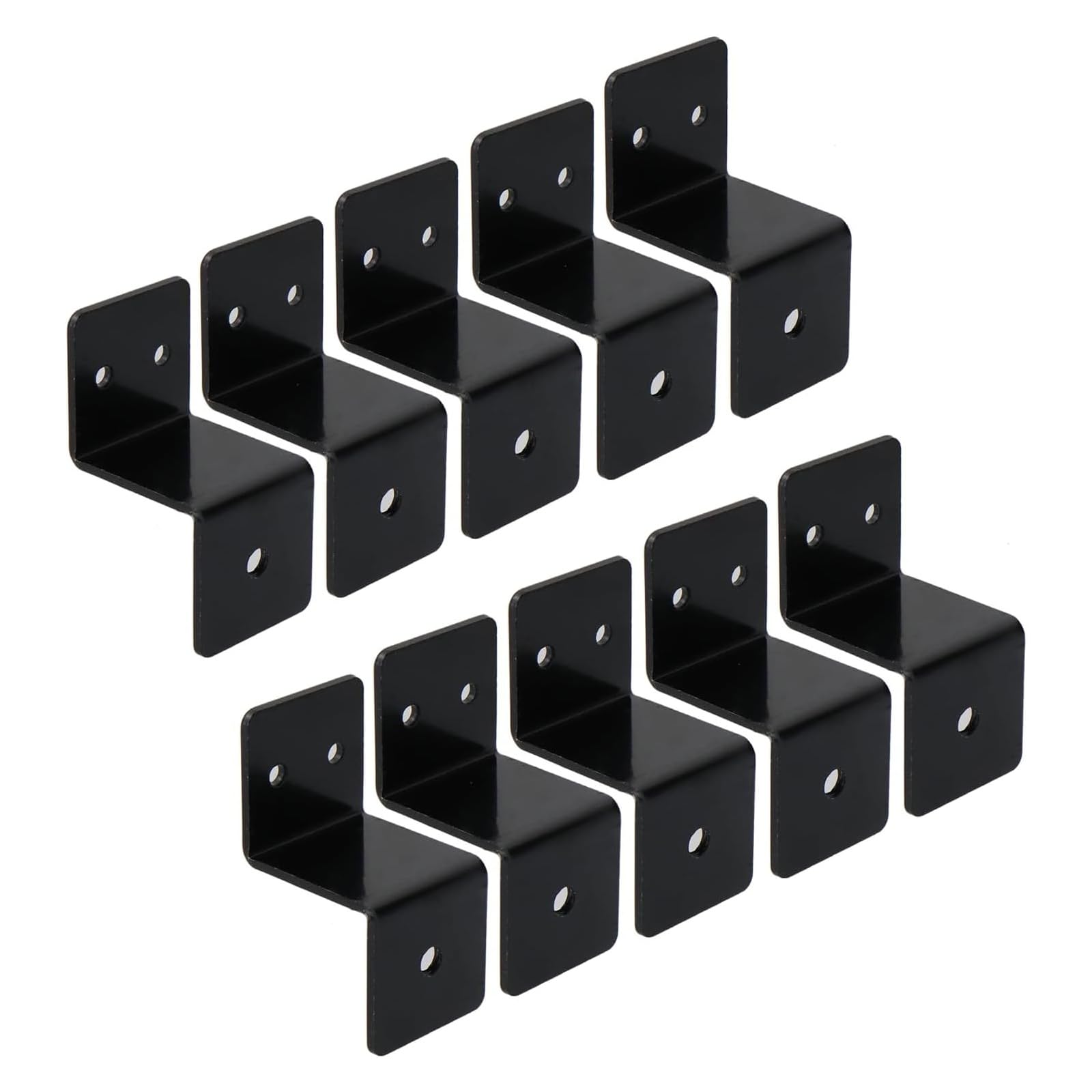 Msioytog 30X34mm Steel Corner 10Pc, Heavy Load Bearing Rustproof Supports For Cabinetry Shelves, Modern Home Decor Furniture Reinforcement Brackets