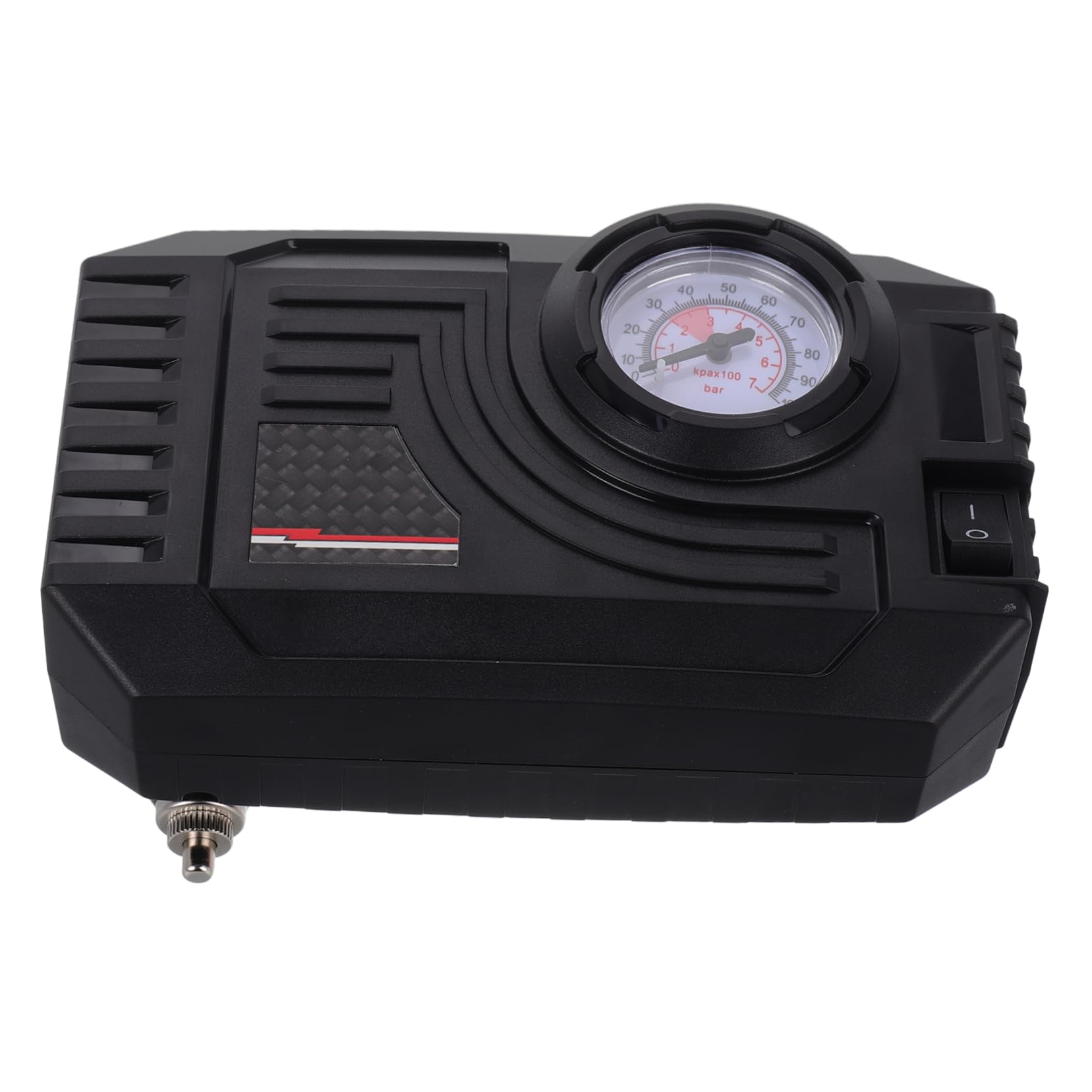Vaguelly Tragbarer Luftkompressor für Auto Elektrische Luftpumpe für Auto Autoreifenfüller aus Abs und Metall Schwarz Robust und Langlebig